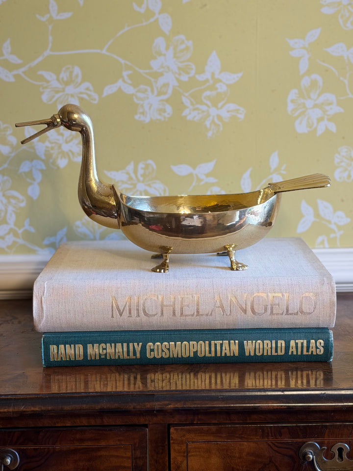 Brass Footed Duck Bowl