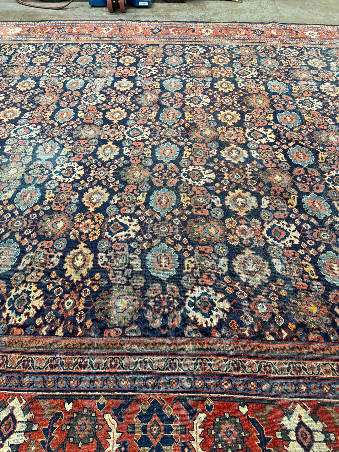 Antique Sultanabad Overall Pattern Mahal