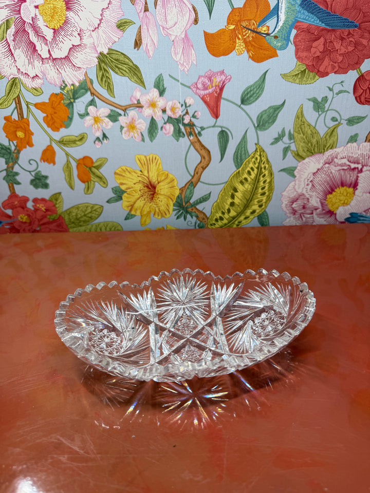 Cut Glass Trinket Dish