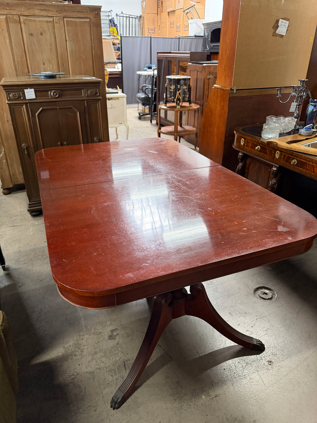 Dining Room Table (Likely Red Mahogany)