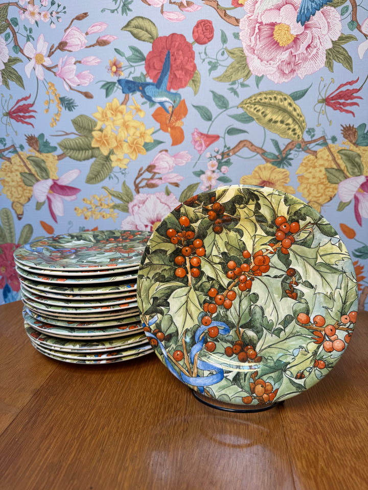 Le Houx Gien Salad Plates - Set of 17