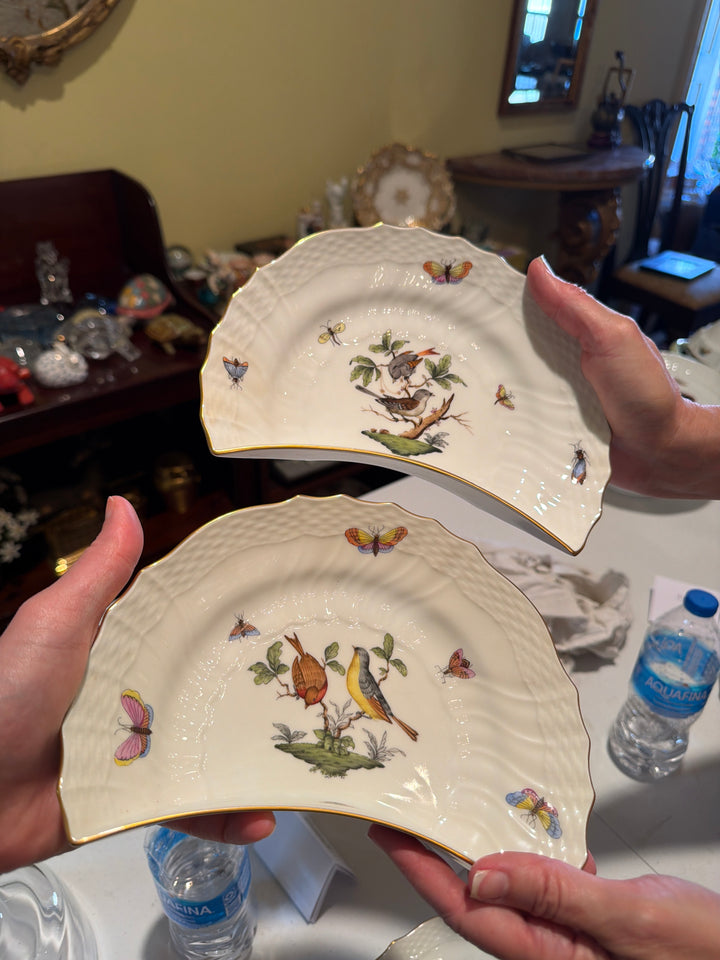 5 Herend Rothschild Salad Plates (#1530)