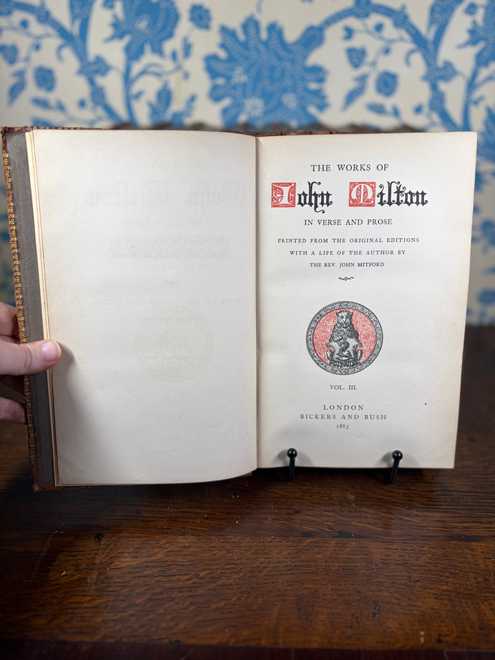 Works of Milton Volumes I-VIII