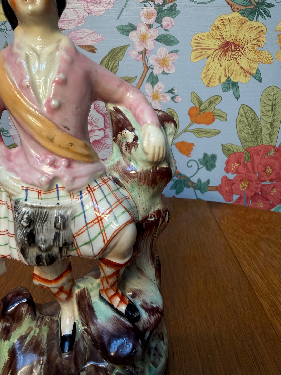 Antique Staffordshire Man in Skirt