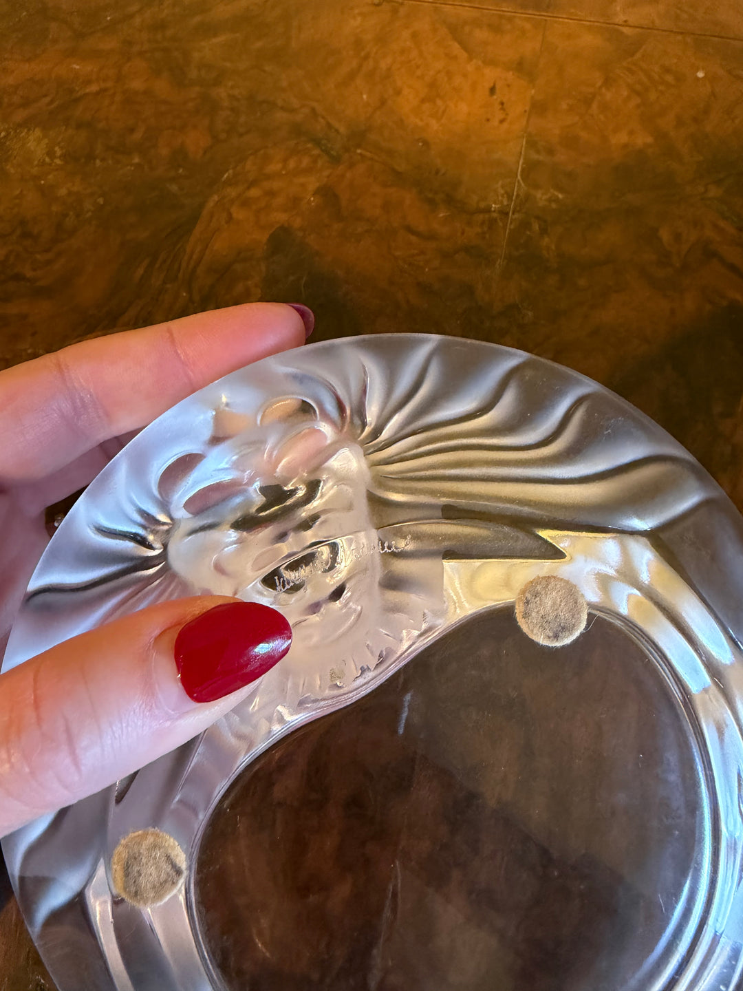 Lalique Lion Trinket Dish