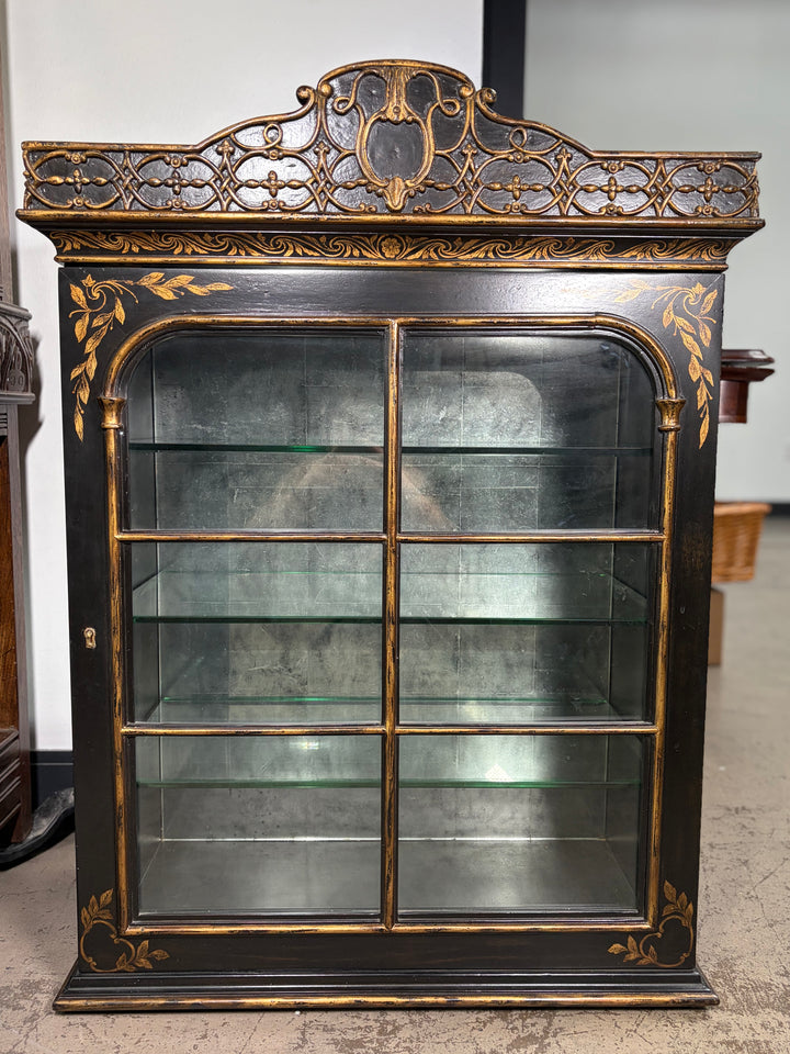 European Crossroads by John Richard Wall Hanging Display Cabinet with Glass Shelves