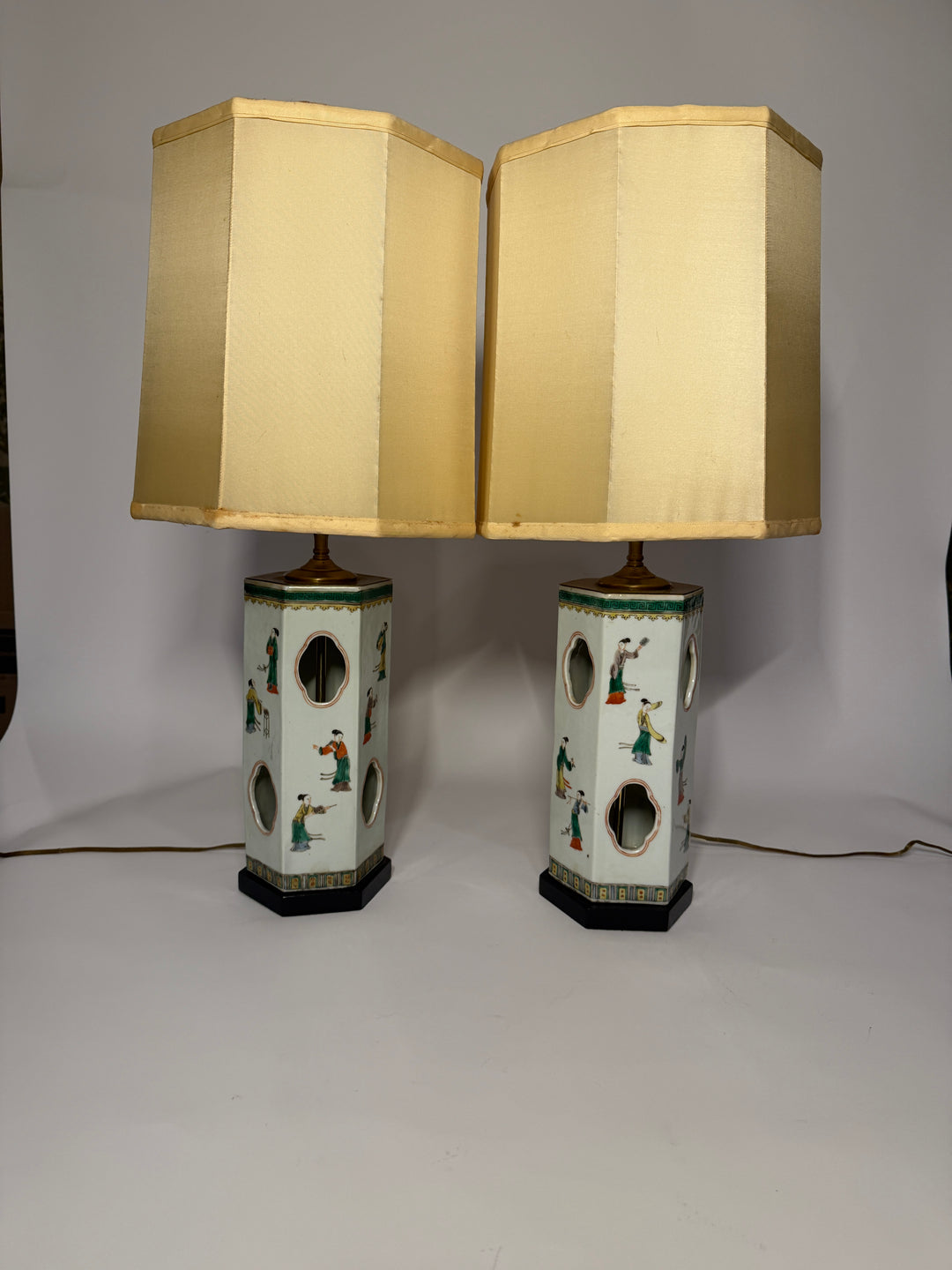Chinese Porcelain Hat Stands/Lamps