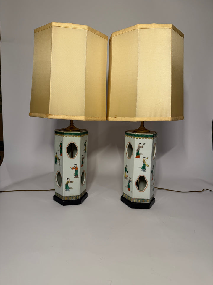 Chinese Porcelain Hat Stands/Lamps