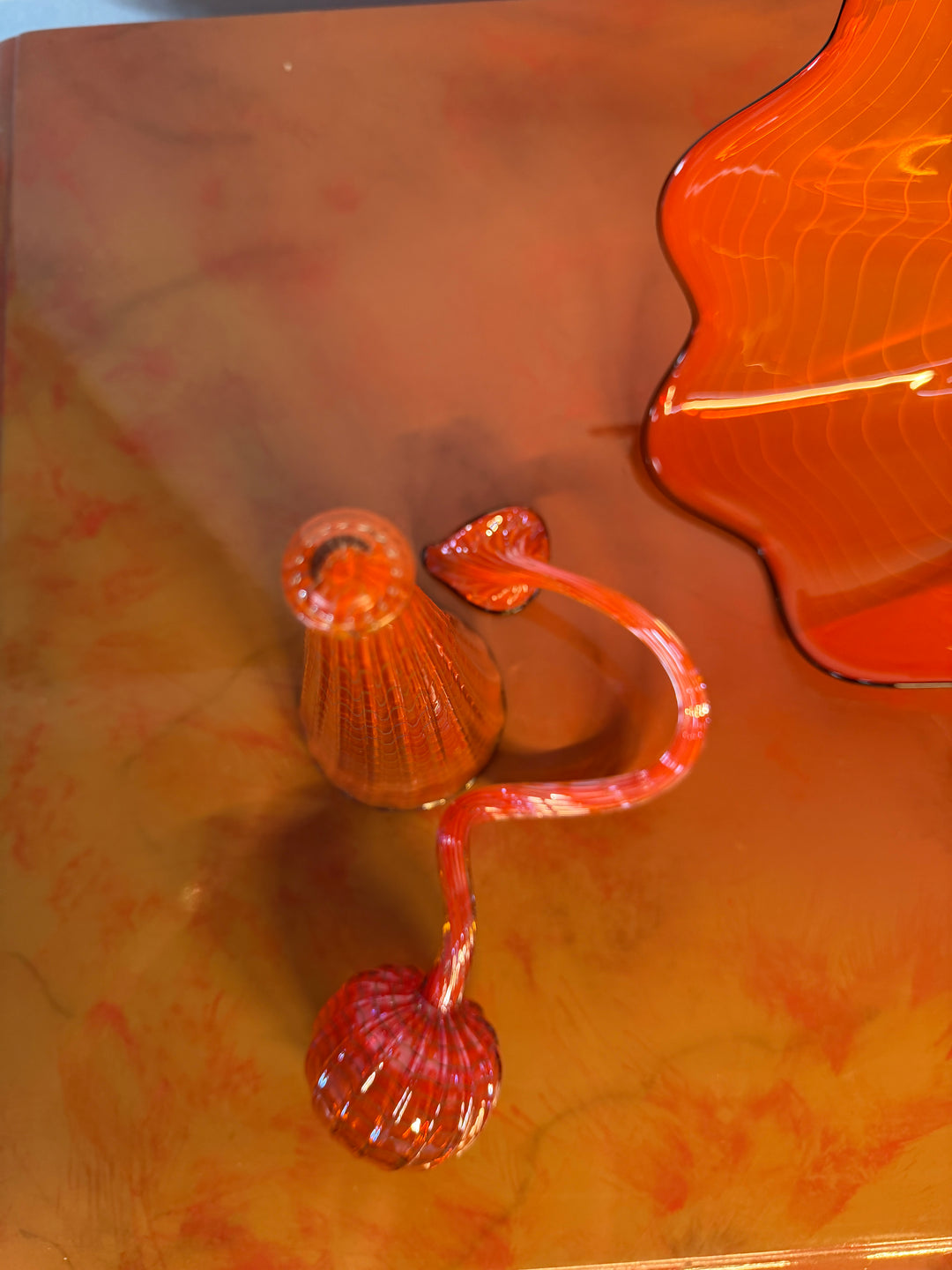 Chihuly Persian Set of 5 with Black Lip Wrap