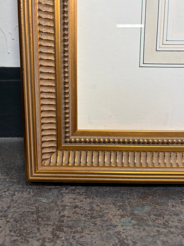 Framed Architectural Print – Château à St. André, Vue du Côté du Jardin