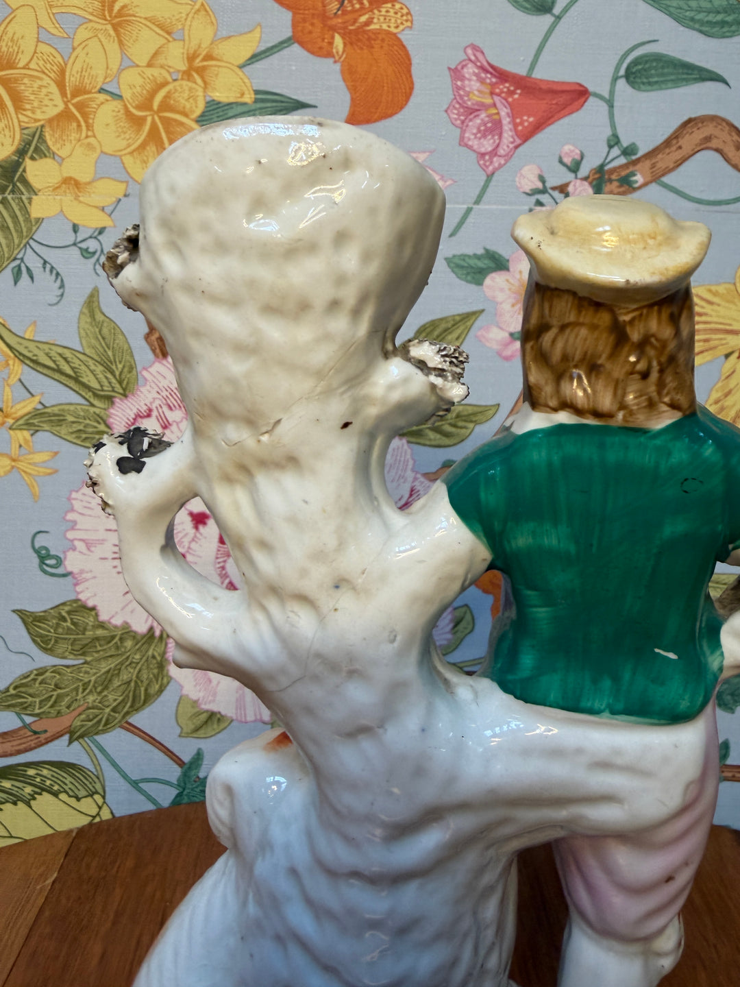 Staffordshire Man, Dog, and Lamb