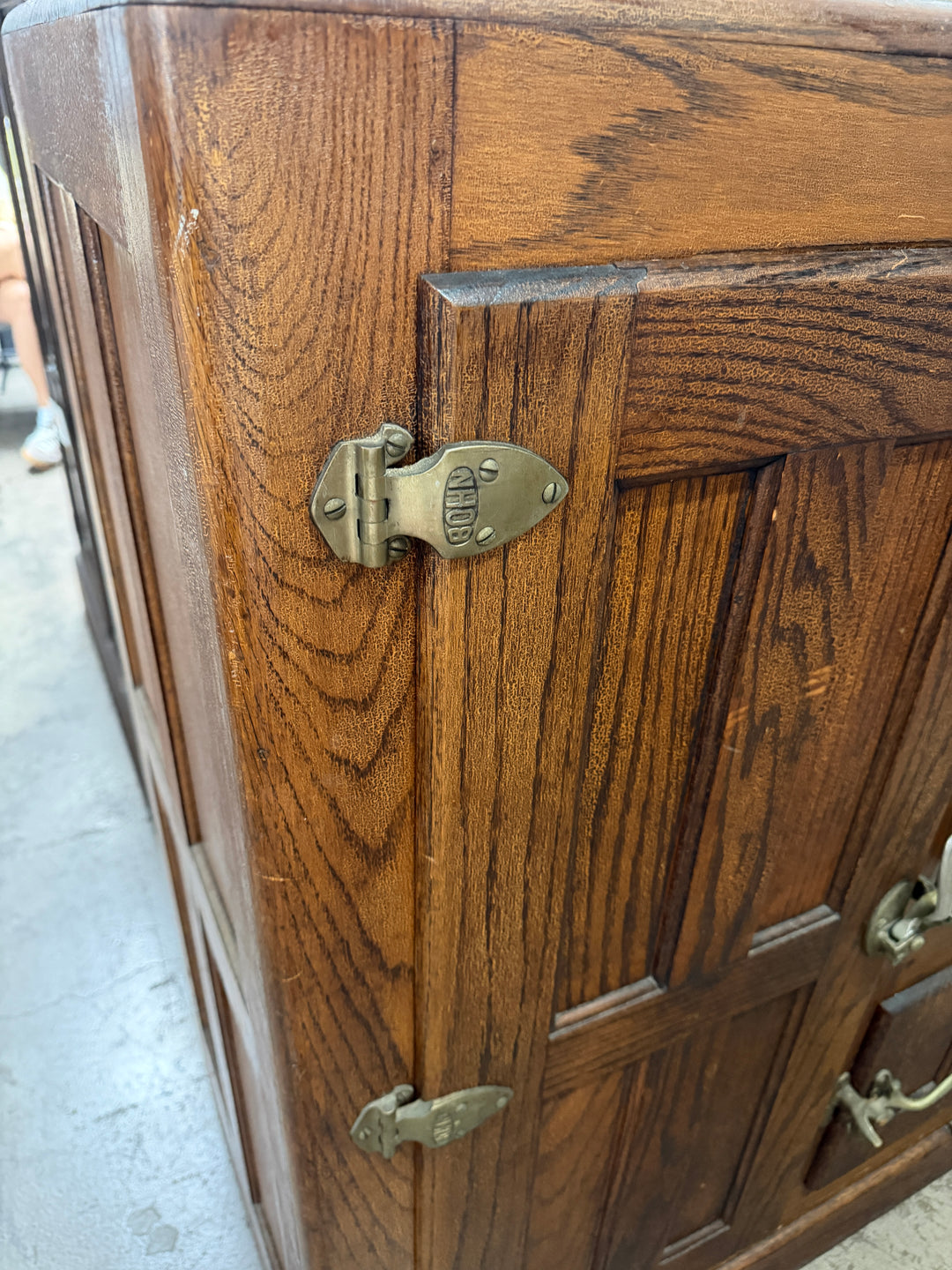Antique Oak Ice Box (Bohn)