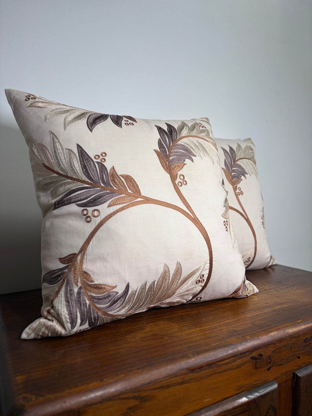 Pair of Bliss Studio Floral Botanical Throw Pillows