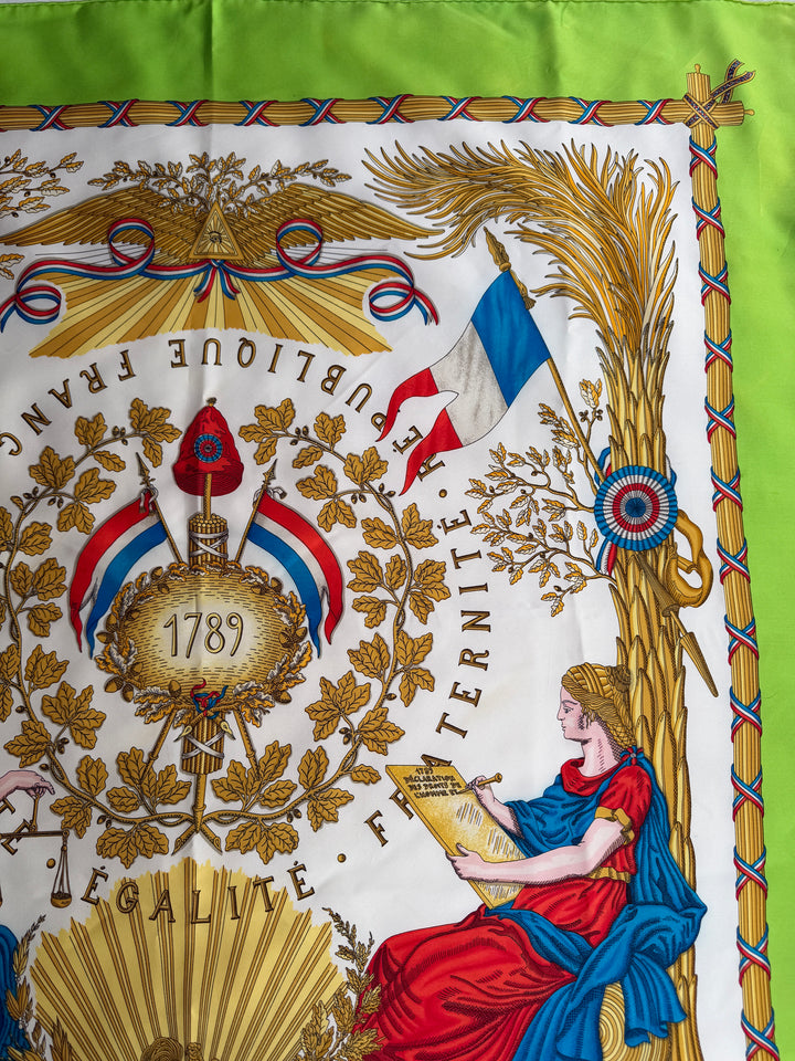 Vintage HERMÈS ‘Liberté Égalité Fraternité’ French Republic 1789 90
