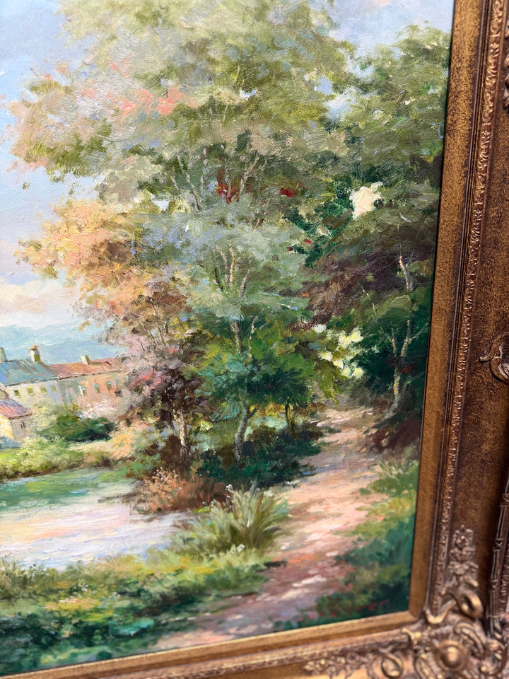 Farm House Original Oil Painting