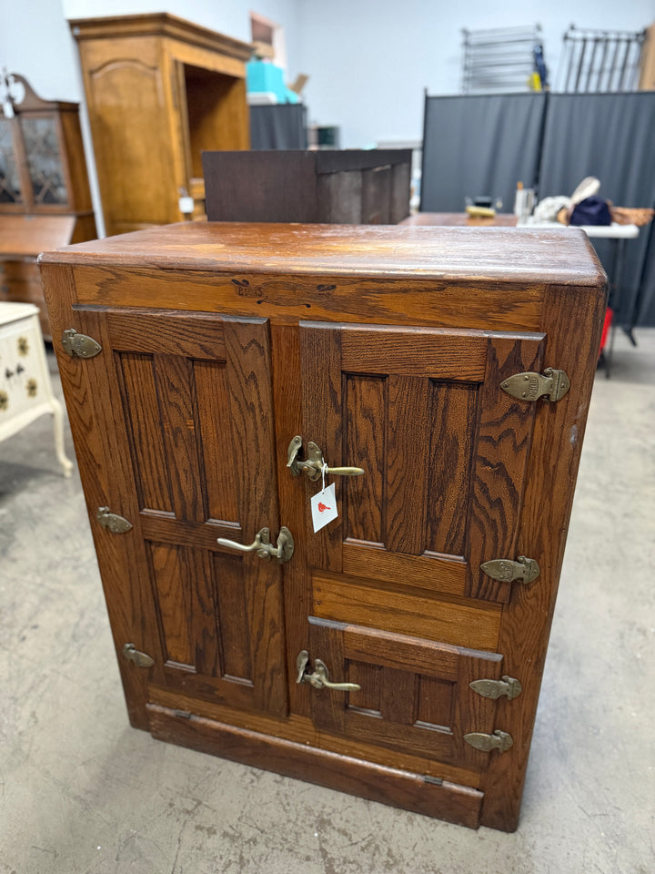 Antique Oak Ice Box (Bohn)