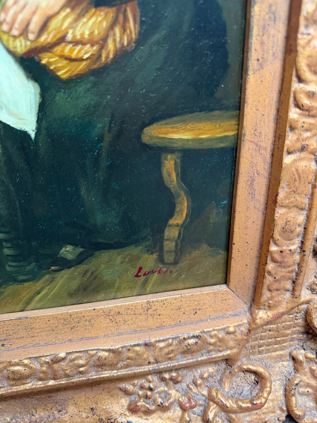 Five Children and Caretaker Oil Painting