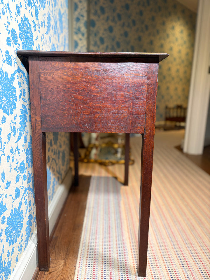 Antique Georgian Oak/Mahogany Lowboy