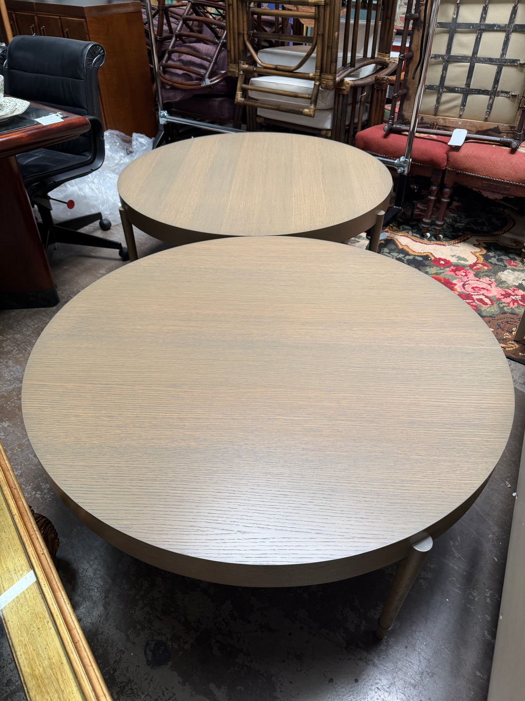 Large Round Double Coffee Tables