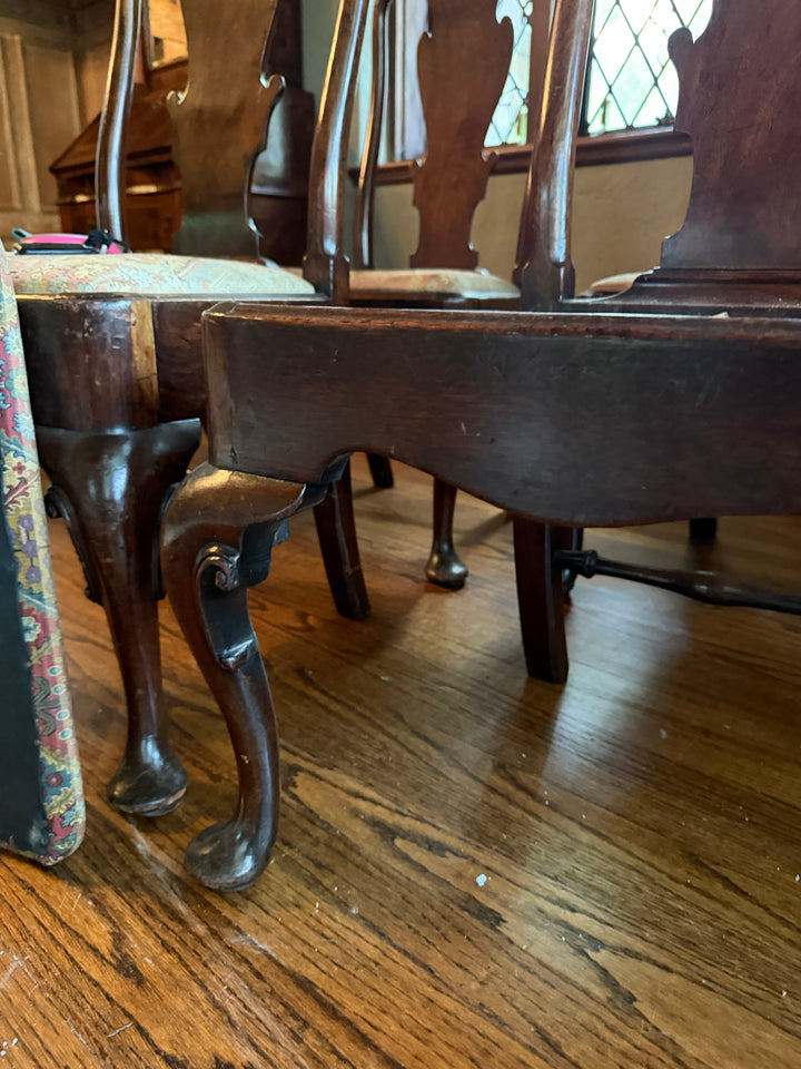 Circa 1720s - 1740s Set of Four George II Side Chairs