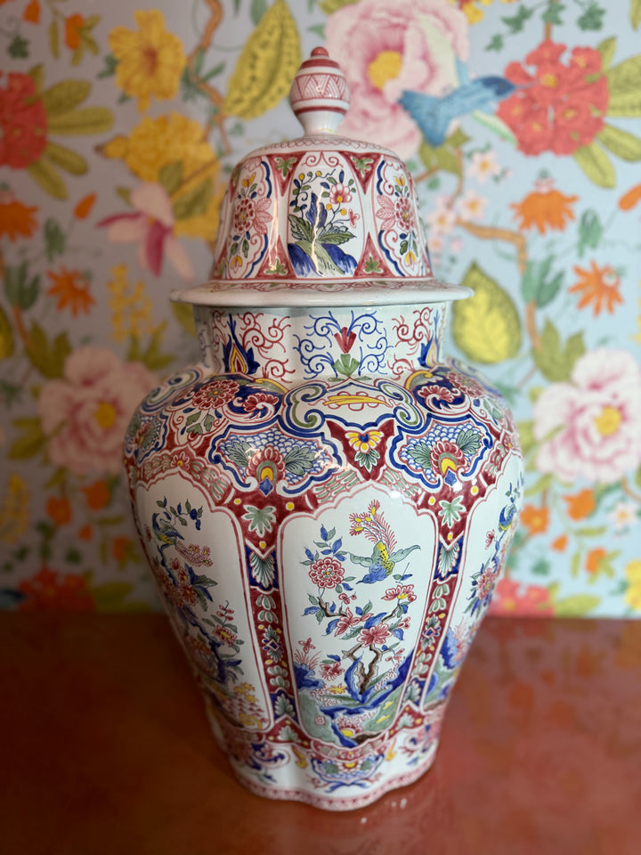 Vintage Hand Painted in France Tiffany & Co Lidded Vase