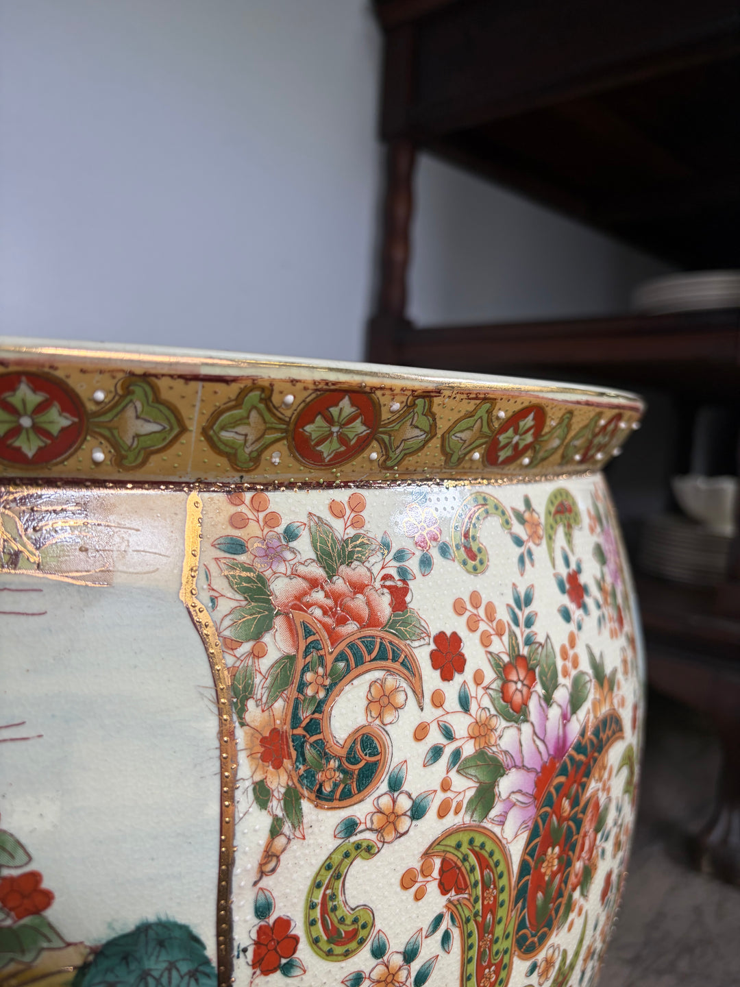 Large Painted Planter