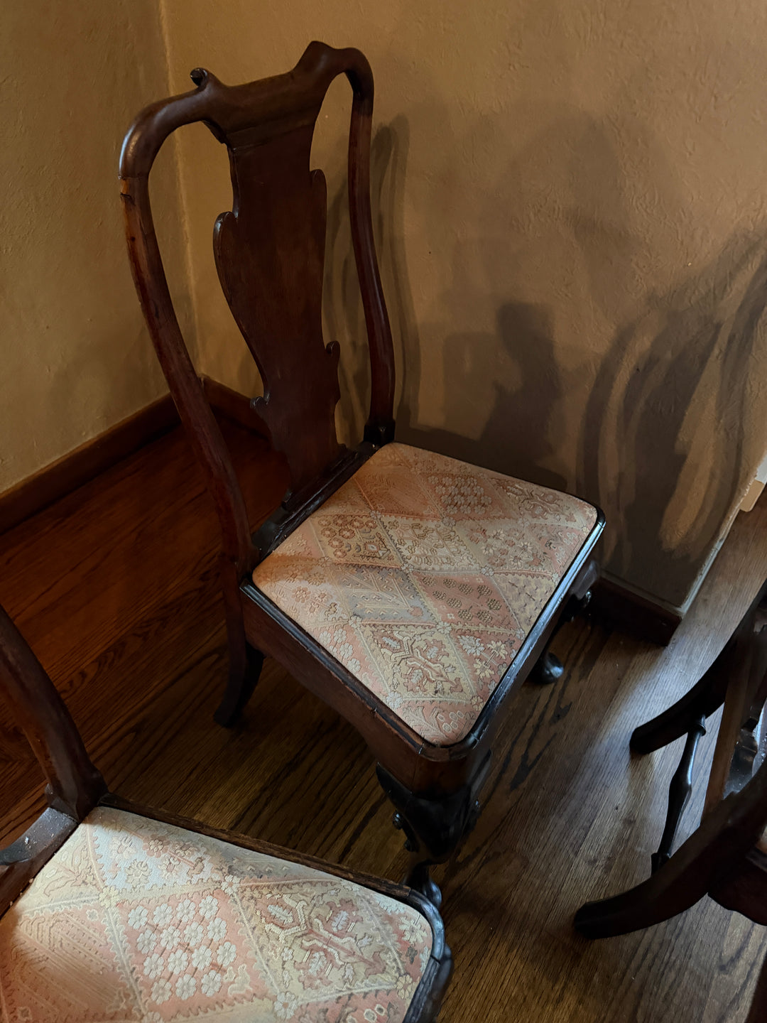 Circa 1720s - 1740s Set of Four George II Side Chairs