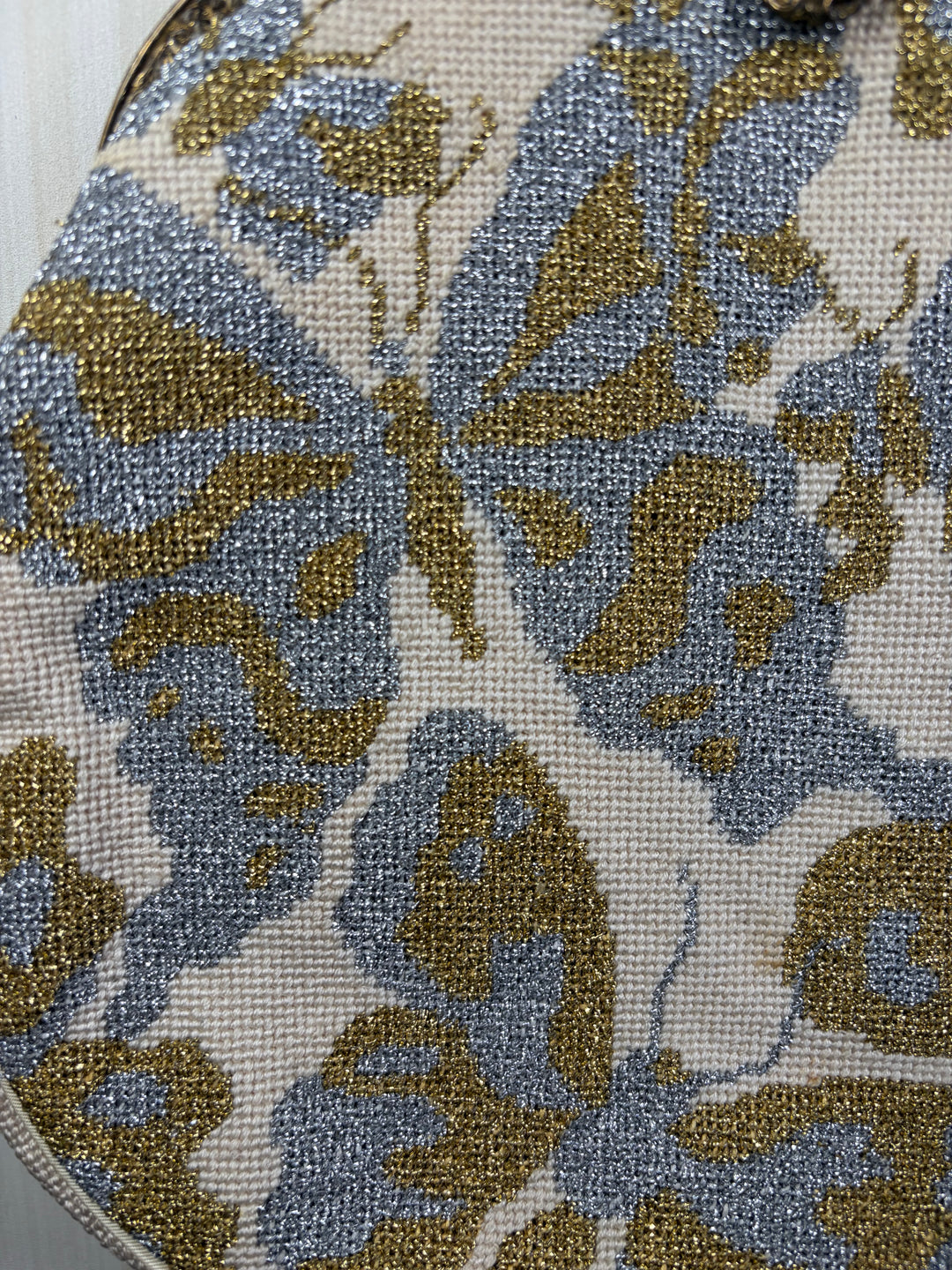 Vintage Butterfly Tapestry Evening Bag