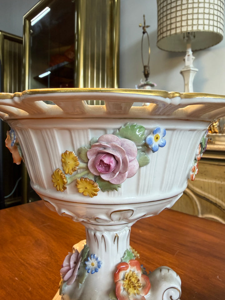 Louis XVI Hand Painted Pedestal Centre Bowl