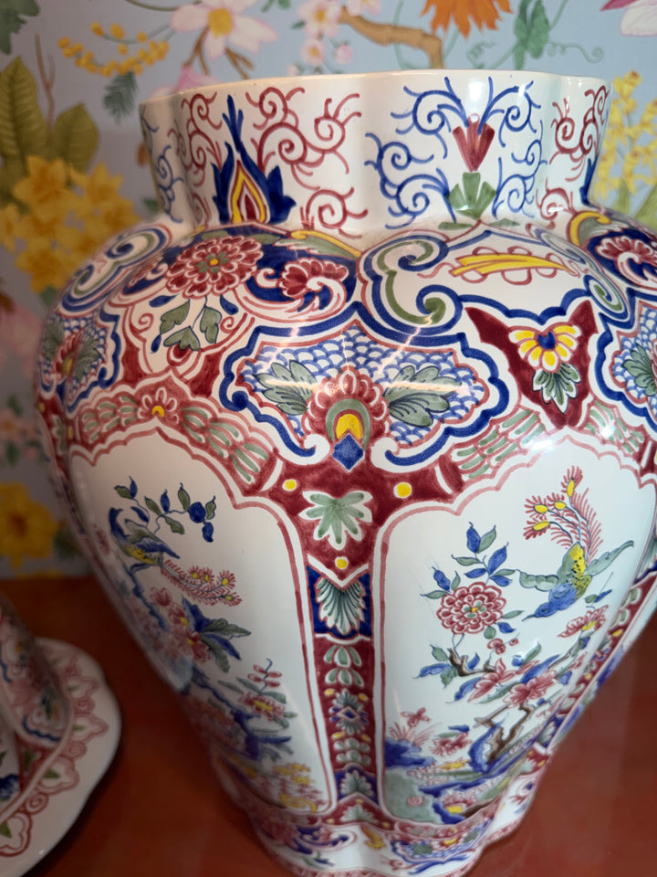 Vintage Hand Painted in France Tiffany & Co Lidded Vase