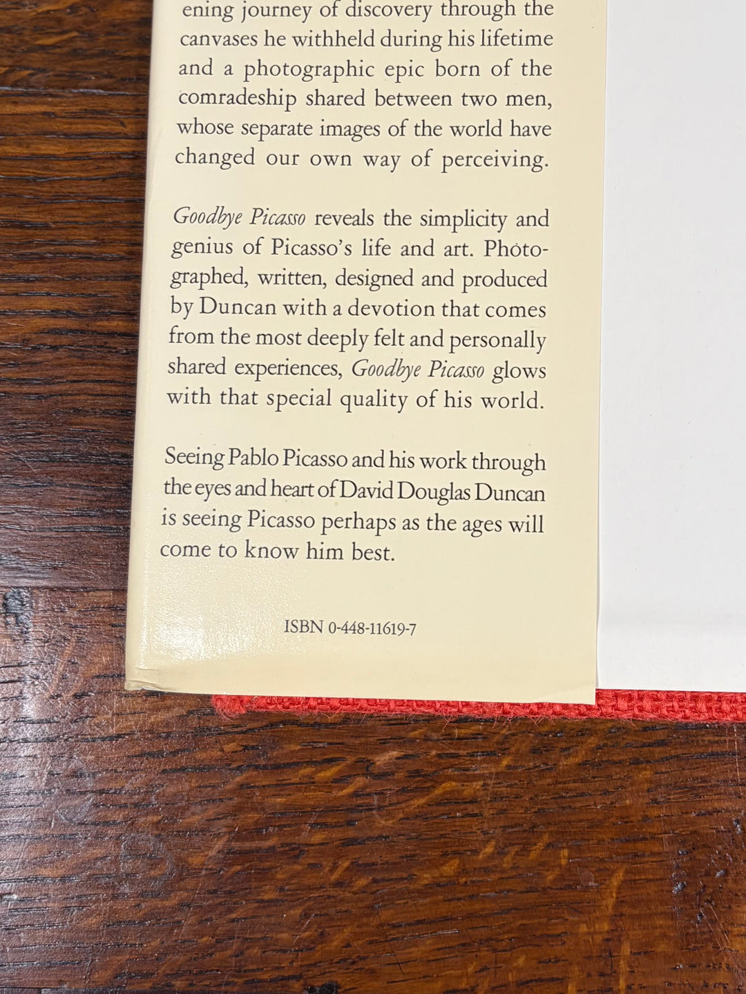 Vintage Goodbye Picasso by David Douglass Duncan Coffee Table Book