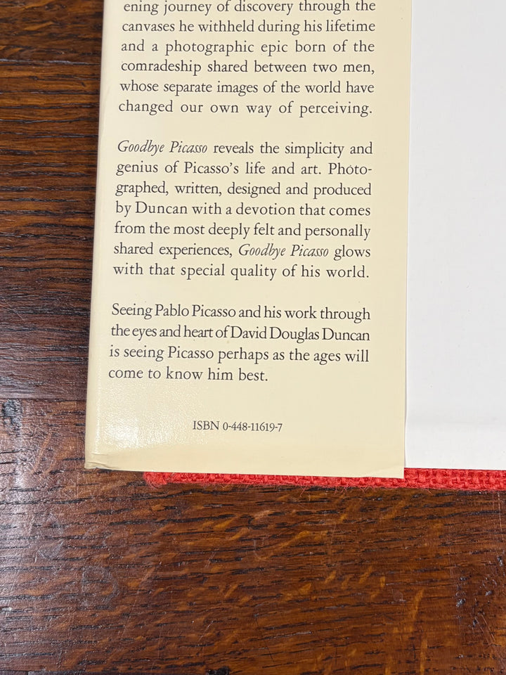 Vintage Goodbye Picasso by David Douglass Duncan Coffee Table Book