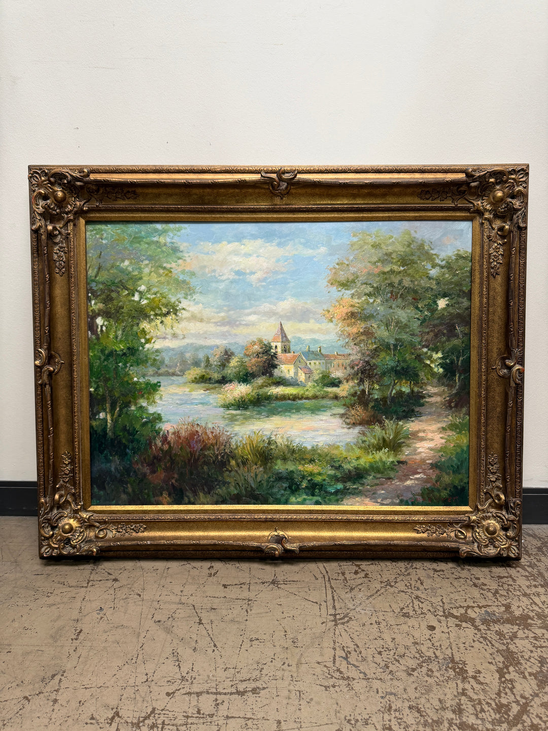 Farm House Original Oil Painting