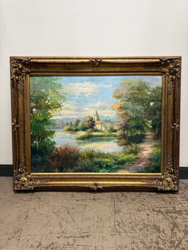 Farm House Original Oil Painting