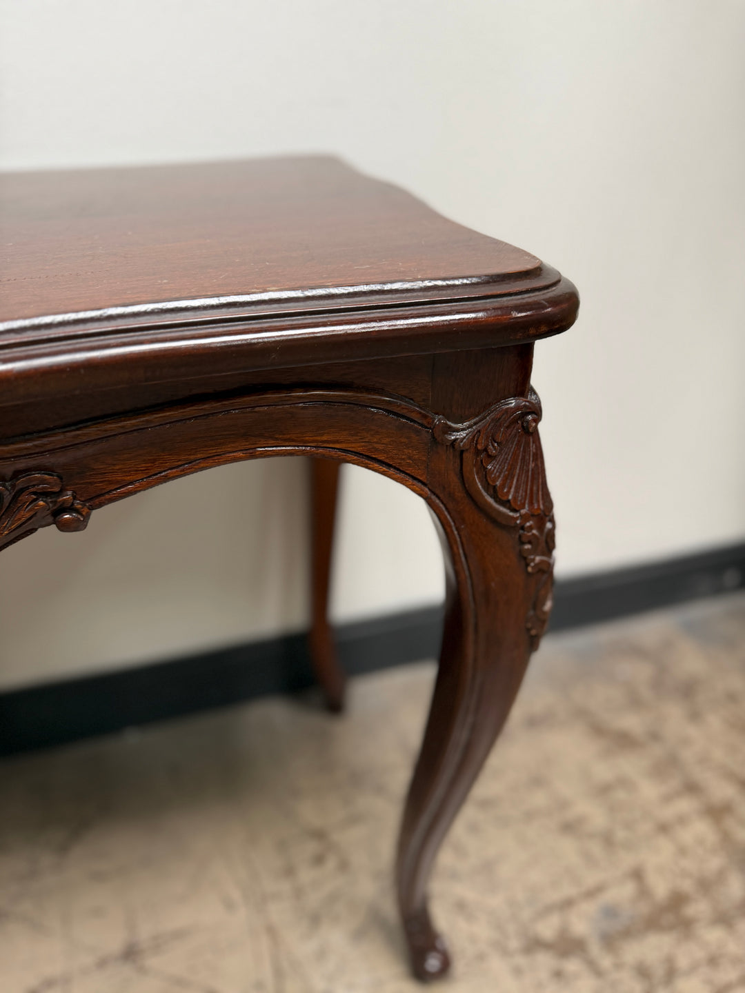 Antique French Provincial Carved Table