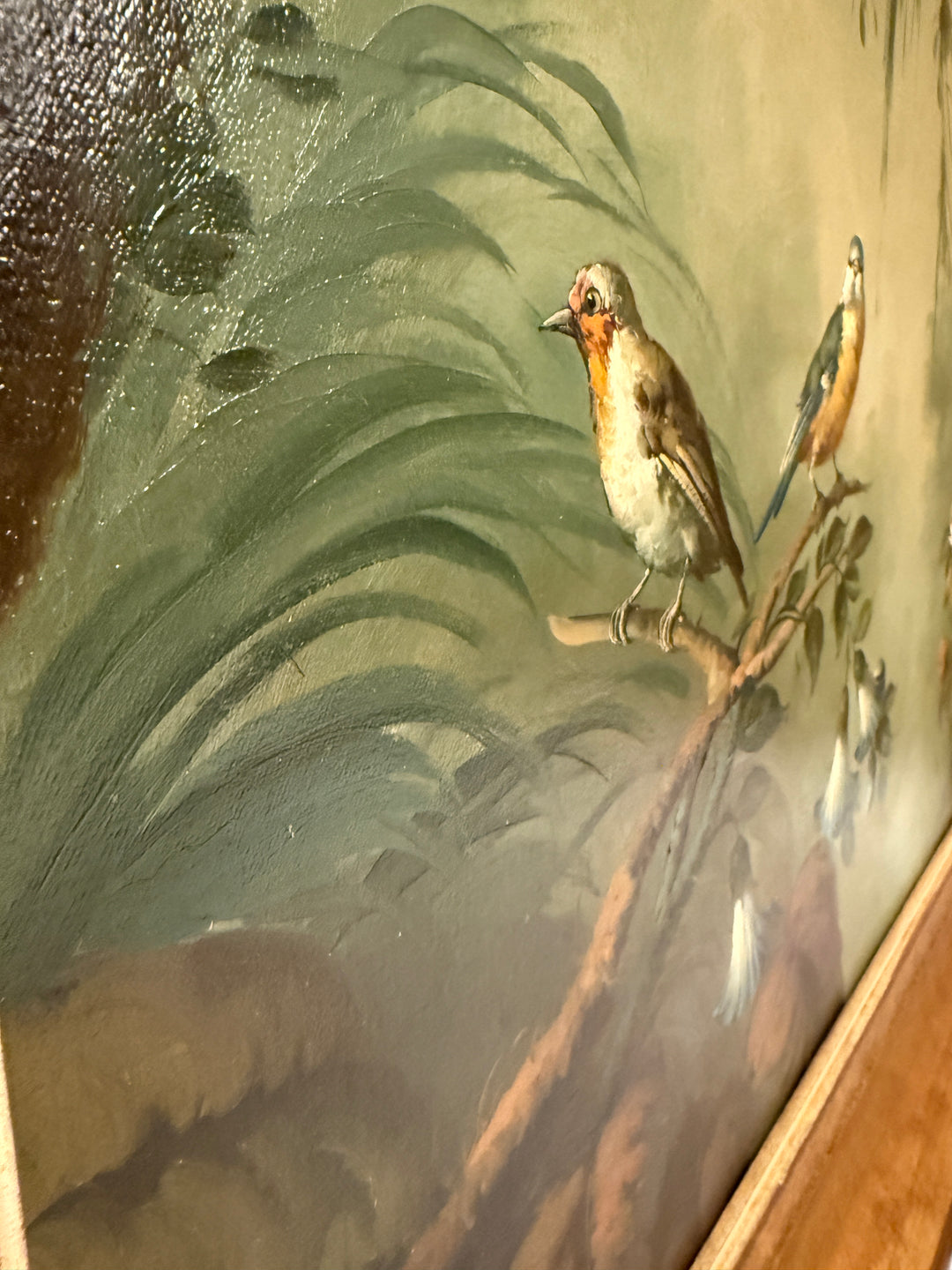 Birds of Paradise, an Ira Monte Original Oil Painting