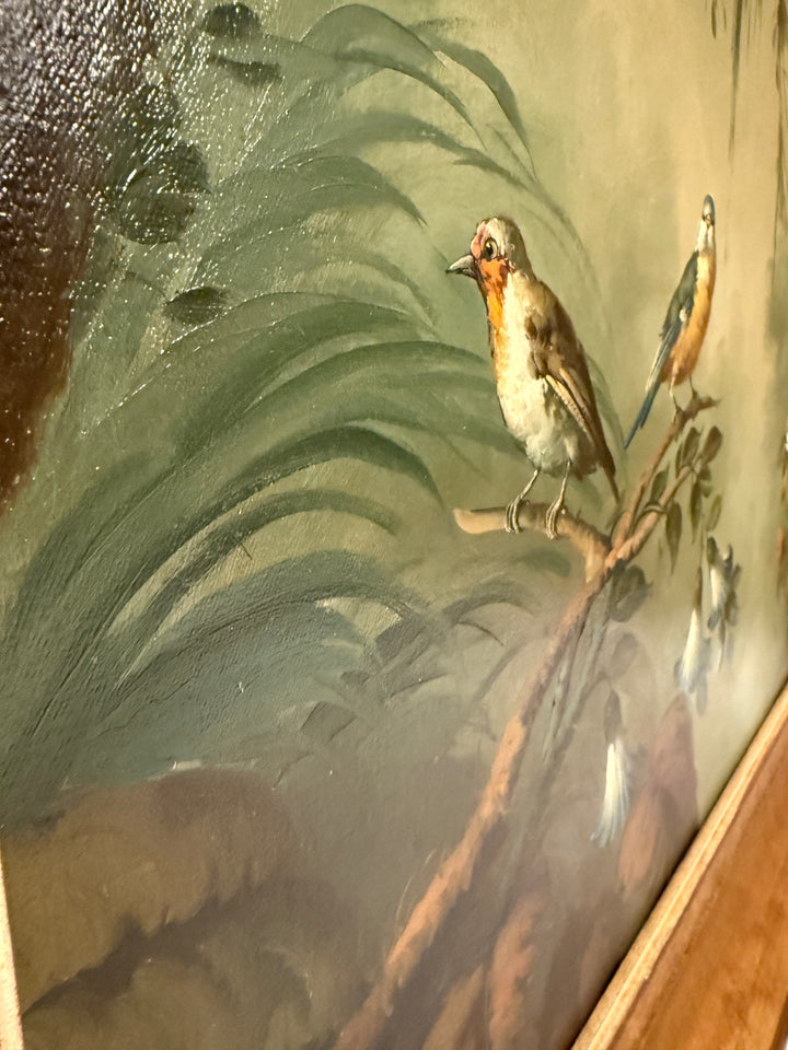 Birds of Paradise, an Ira Monte Original Oil Painting