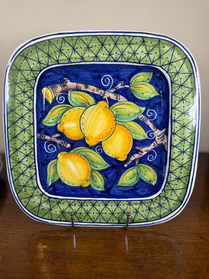Handpainted Portuguese Service for 4 (Chalice Cups, appetizer plates, dinner plates)