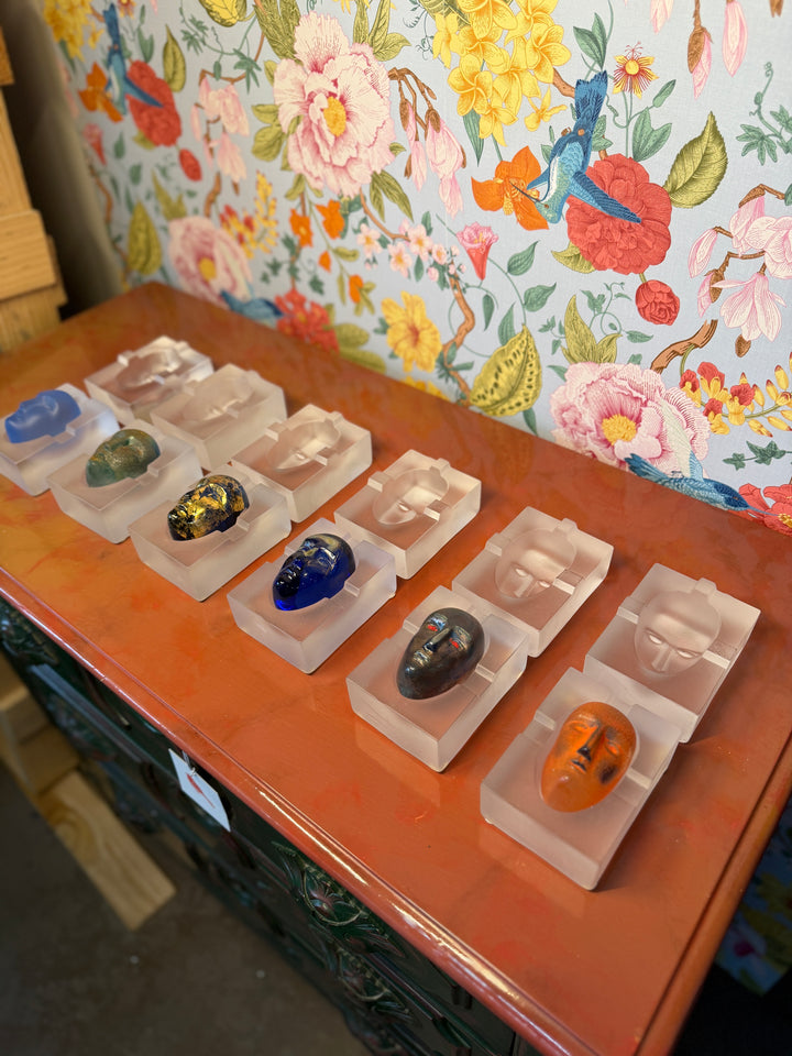 Bertil Vallien for Kosta Boda - Set of 6 Heads / Cases