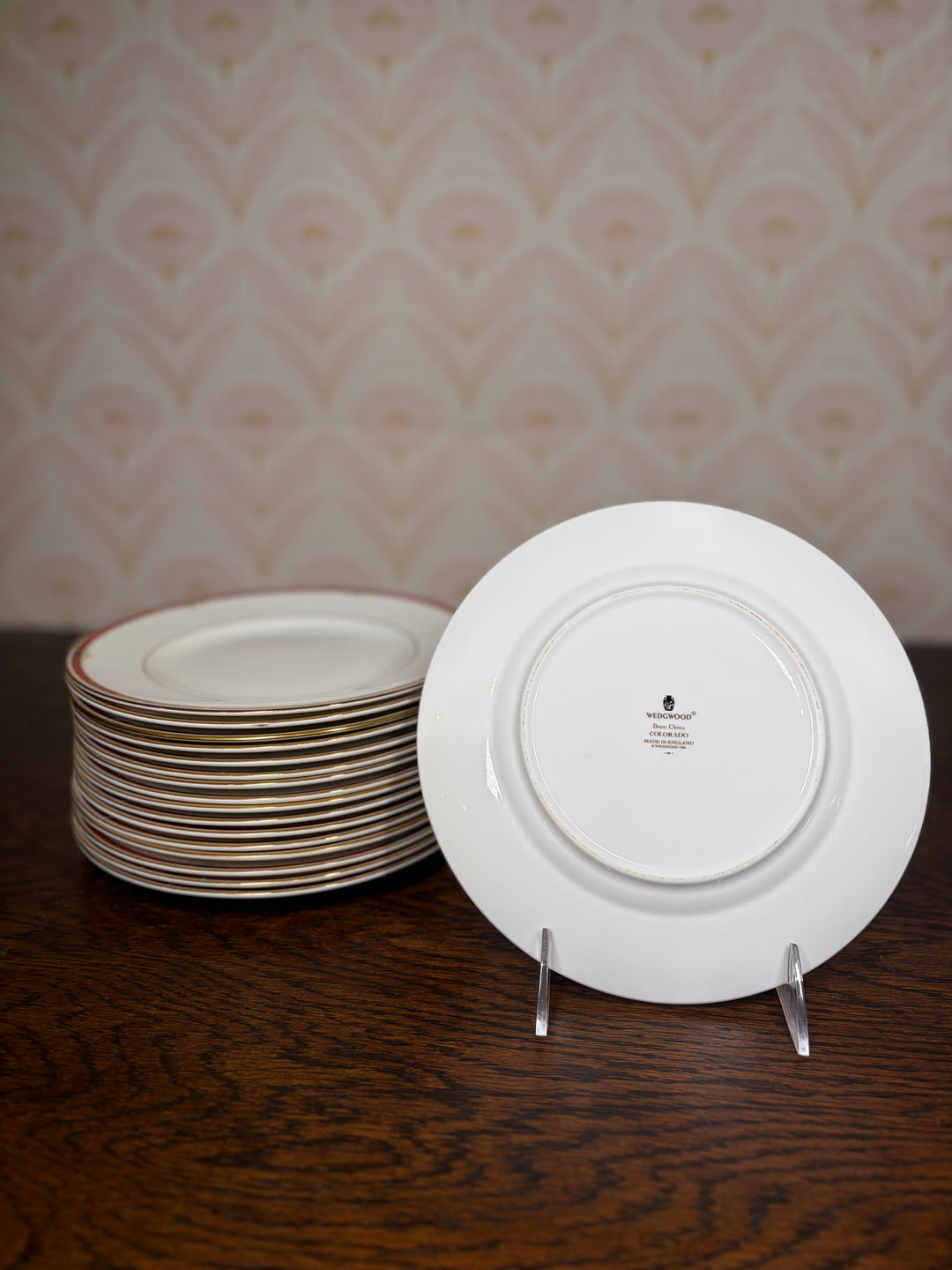 Set of 17 Wedgwood Colorado Salad Plates