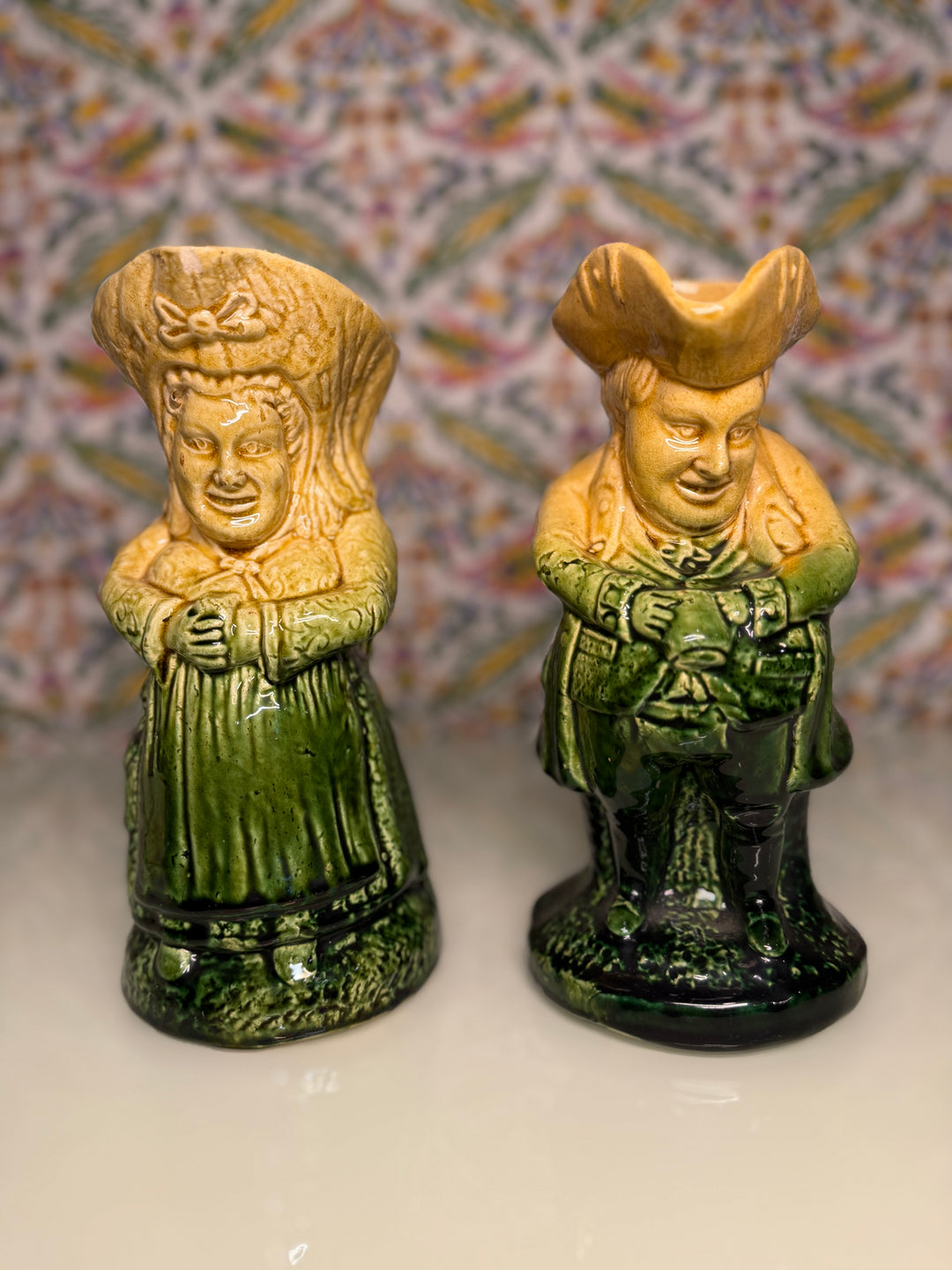 Pair of English Victorian Staffordshire Creamware