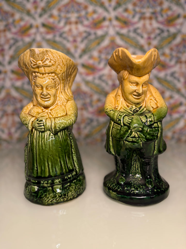 Pair of English Victorian Staffordshire Creamware