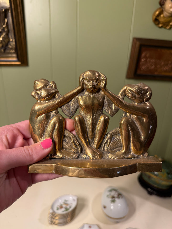 Brass Three Wise Monkeys