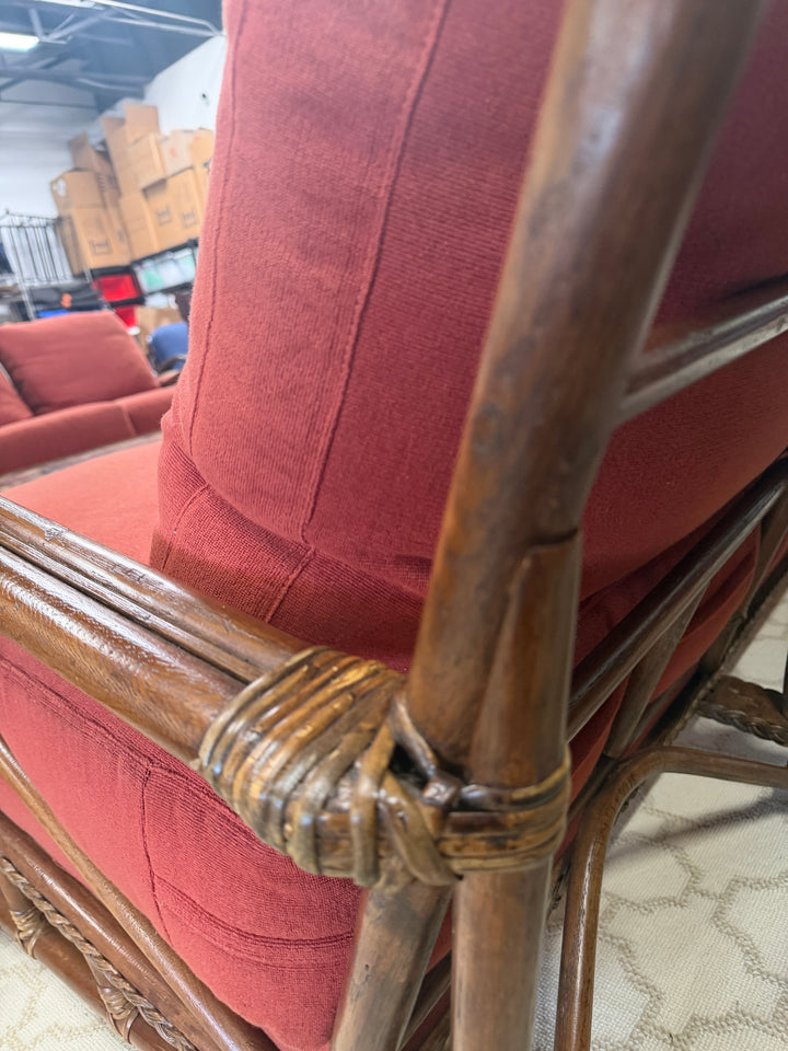 Vintage Bamboo and Rattan Sofa