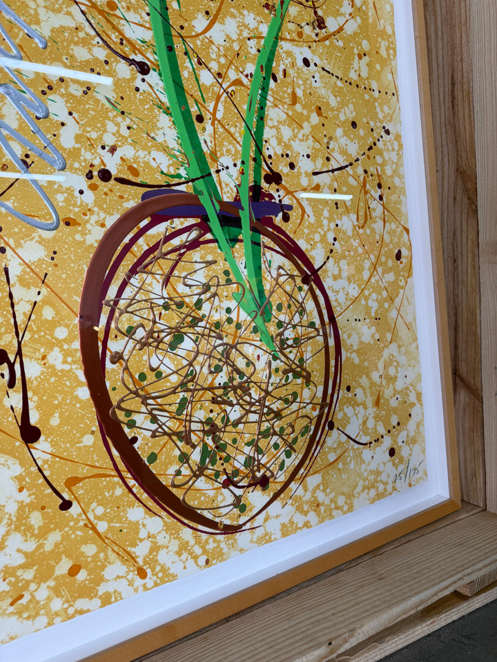 "Copper Duo" - Lithograph with Handwork by Dale Chihuly 25/175