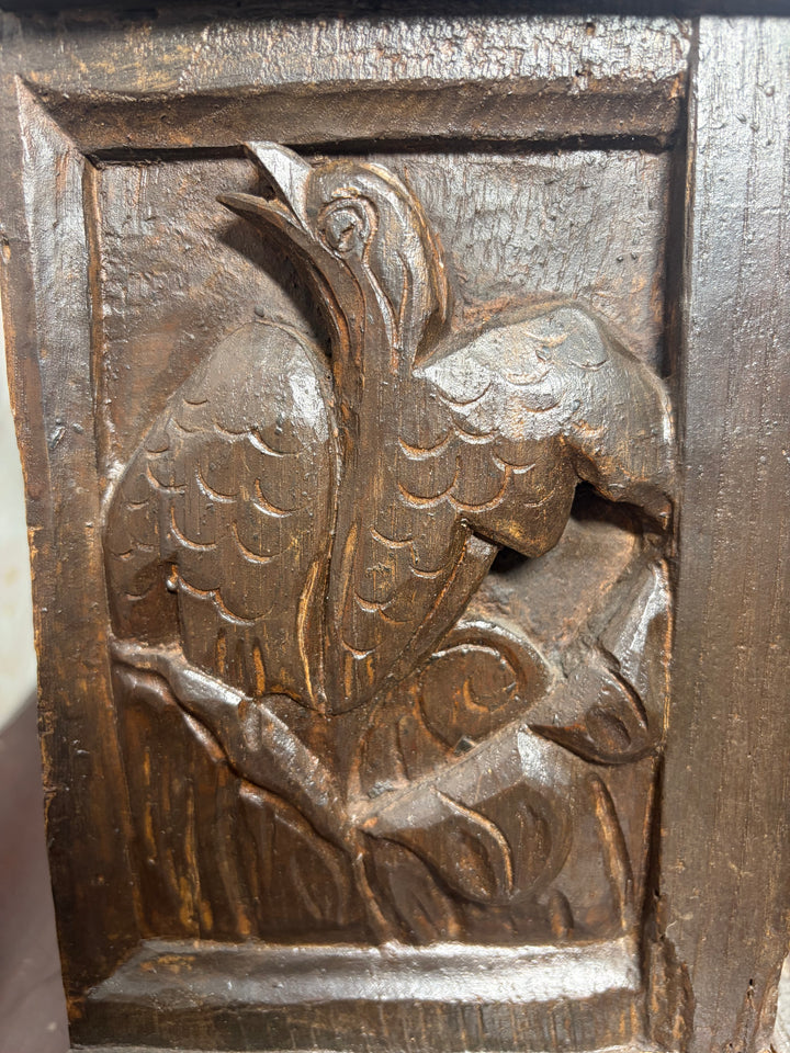 Carved Wood Architectural Pedestal or Reliquary Base