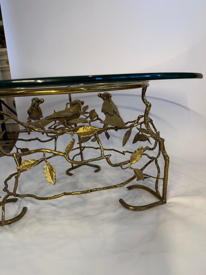 Brass Bird Table