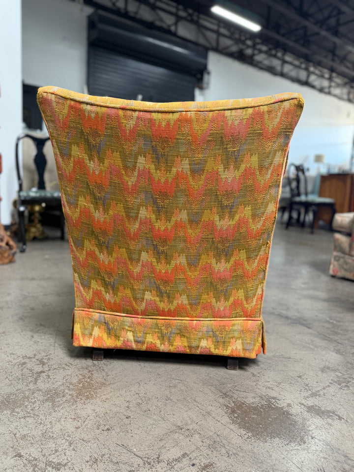 Upholstered Chair - Orange Multicolor