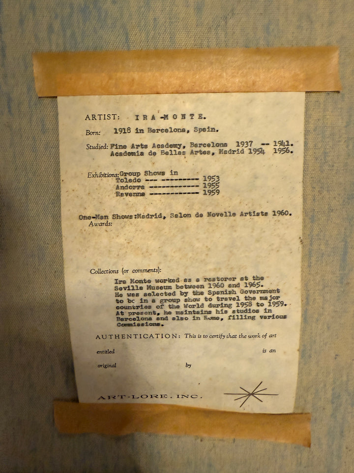 Birds of Paradise, an Ira Monte Original Oil Painting