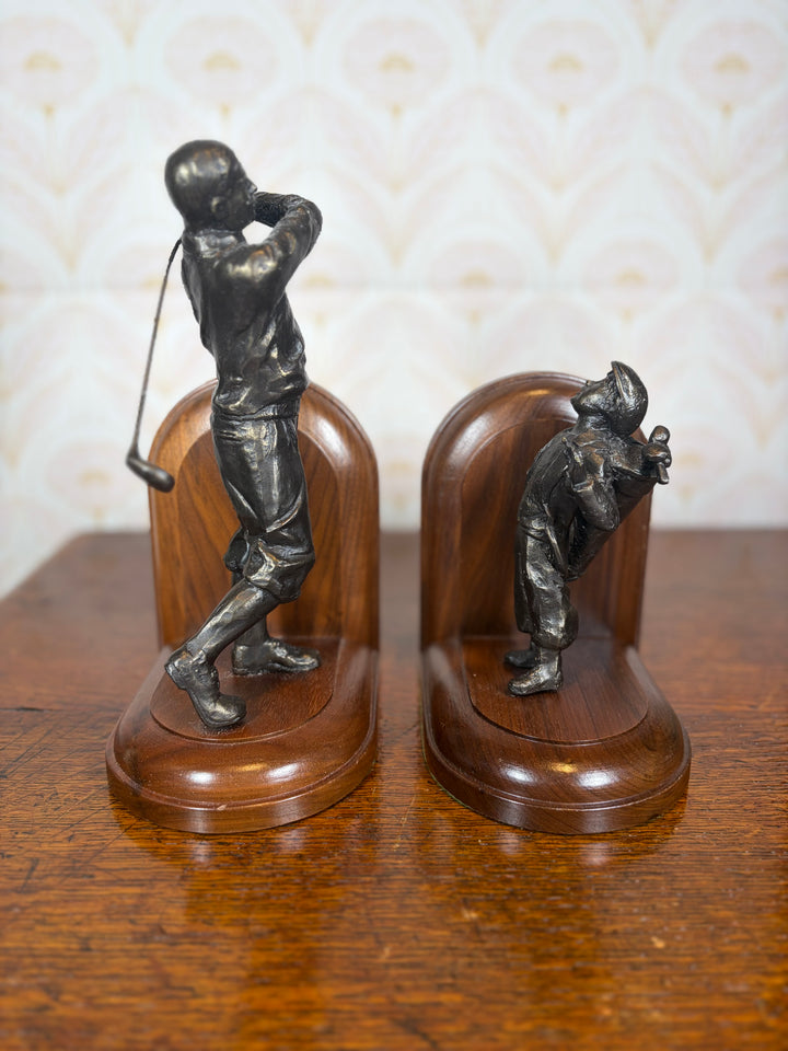 Golfer Bookends